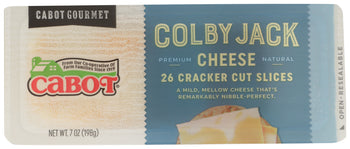 CABOT: Colby Jack Cracker Cut Slices Cheese, 7 oz