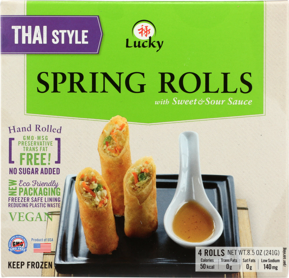 LUCKY: Thai Style Spring Rolls, 8.50 oz