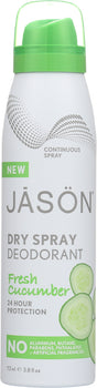 JASON: Deodorant Spray Fresh Cucumber, 3.8 oz