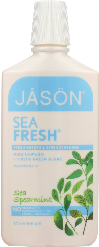 JASON: Sea Fresh Mouthwash Sea Spearmint, 16 oz