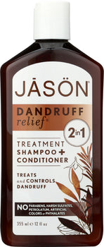 JASON: Dandruff Relief Shampoo + Conditioner, 12 oz