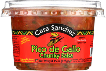 CASA SANCHEZ FOODS: Pico de Gallo Chunky Salsa, 15 oz