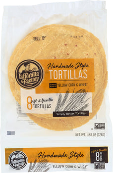 LA TORTILLA FACTORY: Hand Made Yellow Corn Tortillas, 11.57 oz