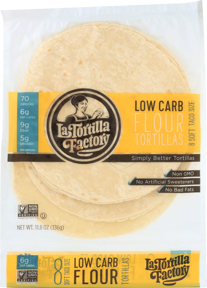 LA TORTILLA FACTORY: Low Carb Flour Tortillas, 11.8 oz