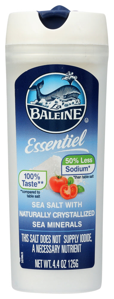 LA BALEINE: Sea Salt Fine 50% Less Sodium, 4.4 oz