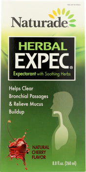 NATURADE: Herbal Expec Natural Cherry, 8.8 oz