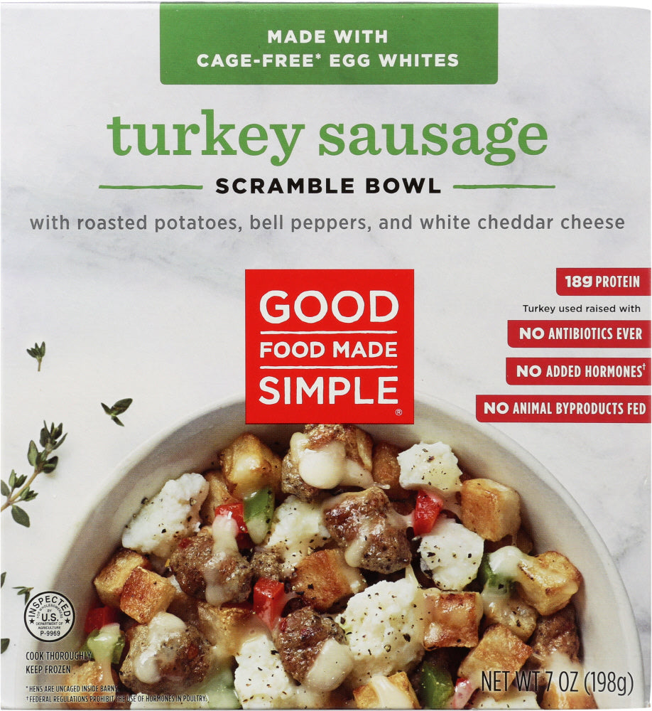 GOOD FOOD MADE SIMPLE: Turkey Sausage Breakfast Bowl, 7 oz