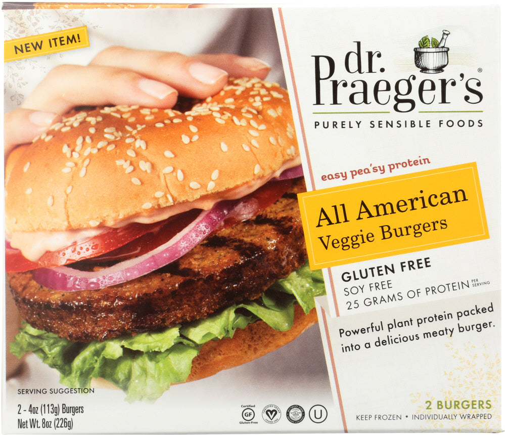 DR PRAEGER: All American Veggie Burgers, 8 oz