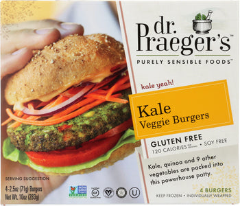 DR. PRAEGER'S: Kale Veggie Burgers, 10 oz