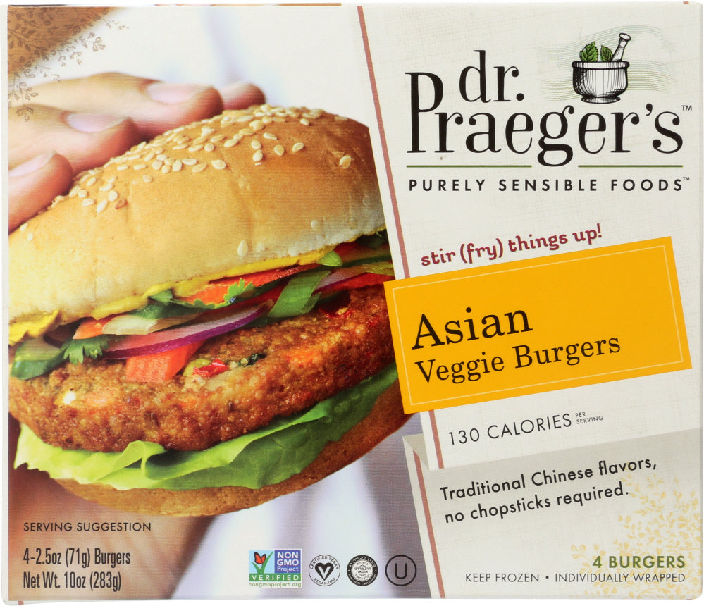 DR PRAEGER: Asian Veggie Burger, 10 oz