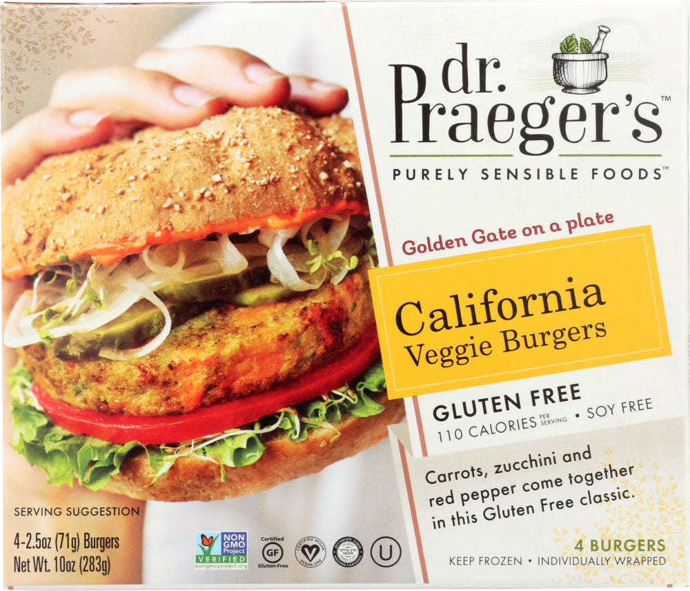 DR. PRAEGER'S: Sensible Foods California Veggie Burgers, 10 oz