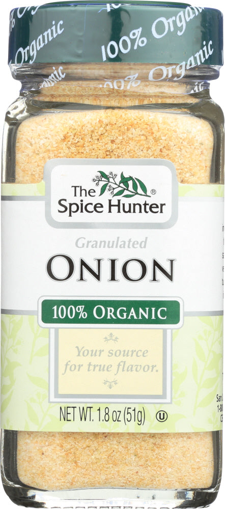 THE SPICE HUNTER: 100% Organic Onion Granulated, 1.8 oz