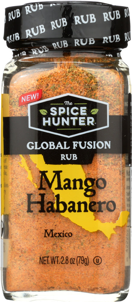 SPICE HUNTER: Global Fusion Rub Mango Habanero, 2.8 oz