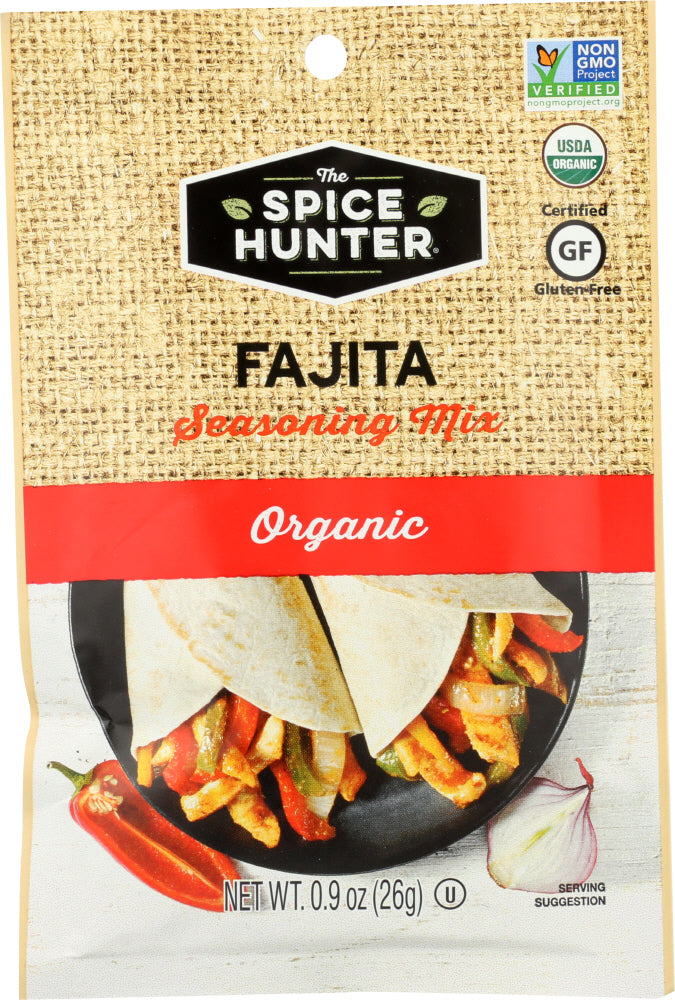 THE SPICE HUNTER: Fajita Organic Seasoning Mix, 0.9 oz