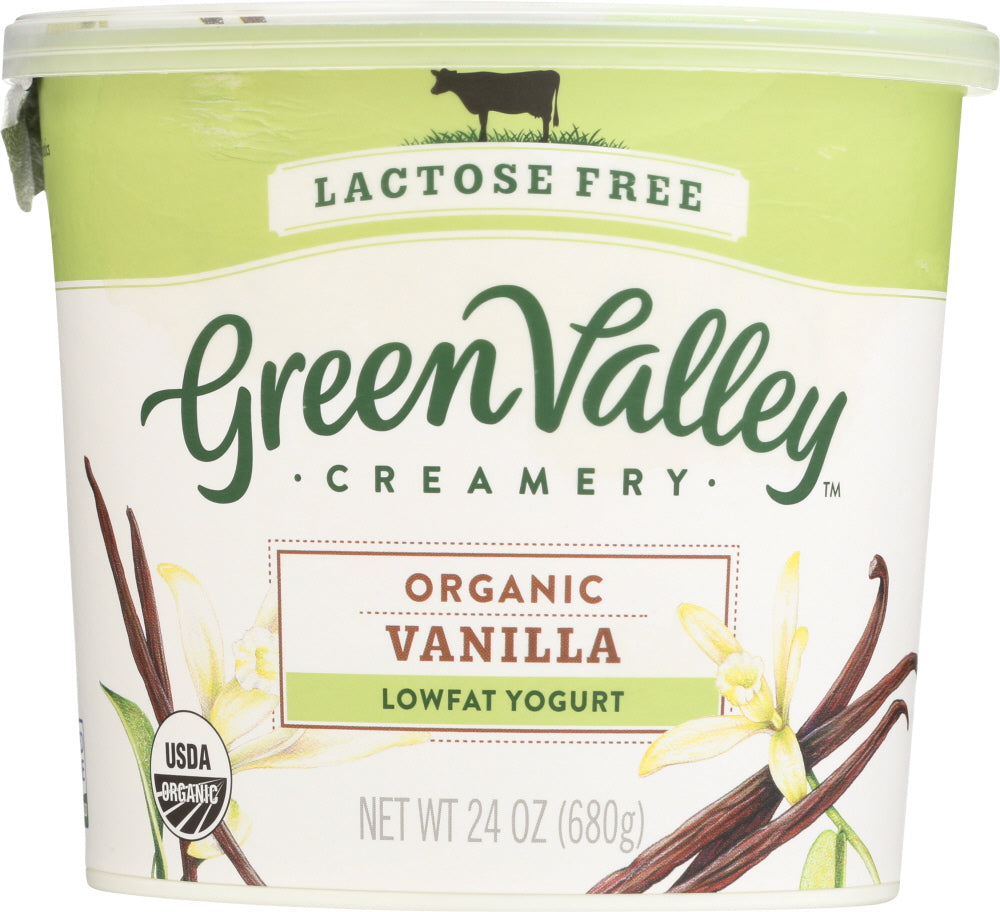 GREEN VALLEY CREAMERY: Organic Vanilla Low Fat Yogurt, 24 oz