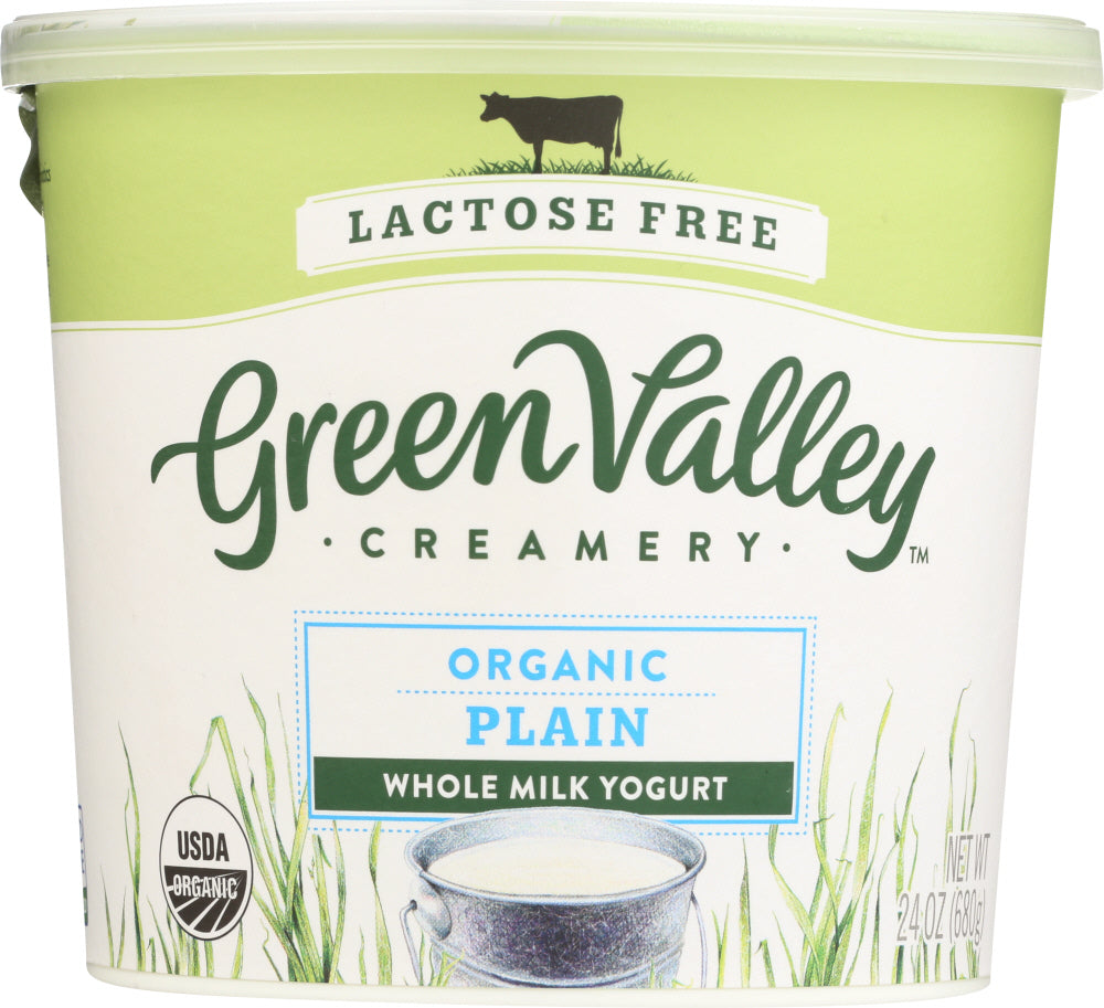 GREEN VALLEY CREAMERY: Organic Plain Whole Milk Yogurt, 24 oz