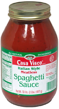 CASA VISCO: Pasta Sauce Meatless, 32 oz