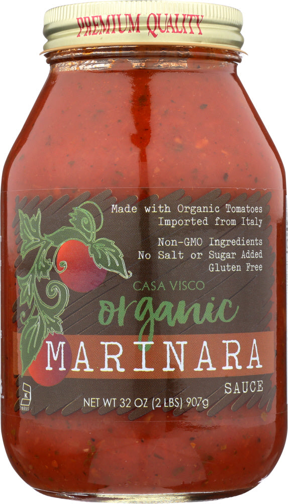 CASA VISCO: Organic Marinara Pasta Sauce, 32 oz