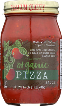 CASA VISCO: Organic Pizza Sauce, 16 oz