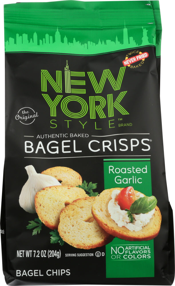 NEW YORK STYLE: Roasted Garlic Bagel Crisps, 7.2 oz