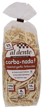 AL DENTE: Carba-Nada Roasted Garlic Fettucine Noodles, 10 oz