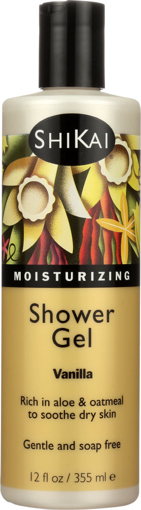 SHIKAI: All Natural Moisturizing Shower Gel Vanilla, 12 Oz