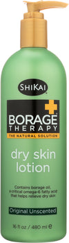 SHIKAI: Borage Therapy Dry Skin Lotion Original Unscented, 16 oz