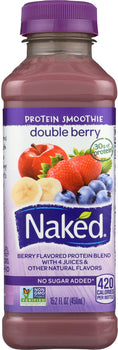 NAKED JUICE: Protein Smoothie Double Berry, 15.20 oz