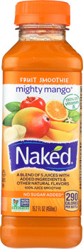 NAKED: Juice Mighty Mango Pure Fruit 100% Juice Smoothie, 15.2 oz