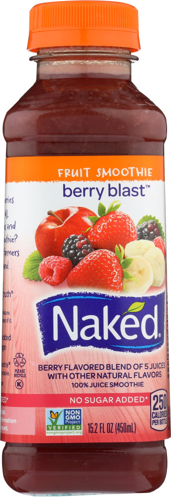 NAKED JUICE: Fruit Smoothie Berry Blast, 15.20 oz