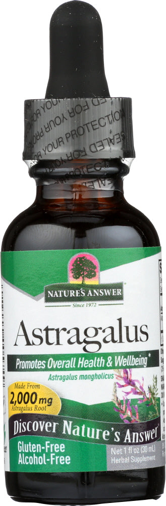 NATURE'S ANSWER: Astragalus Alcohol Free 2,000 Mg, 1 Oz