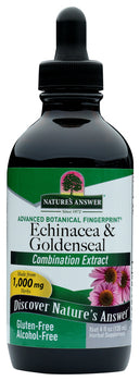 NATURES ANSWER: Echinacea and Goldenseal Alcohol Free, 4 oz