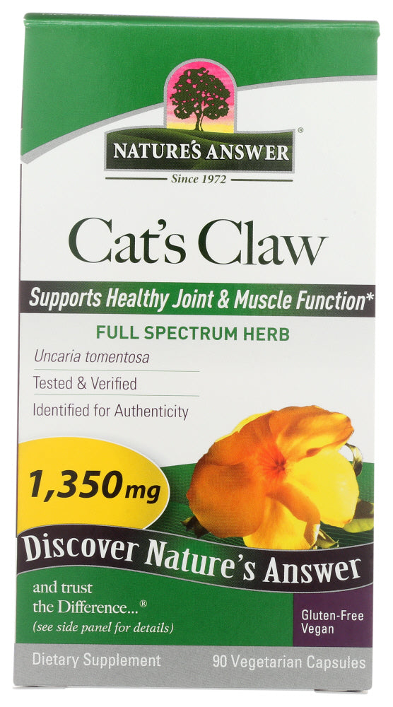 NATURES ANSWER: Herb Cat¡¯s Claw Inner Bark, 90 vc