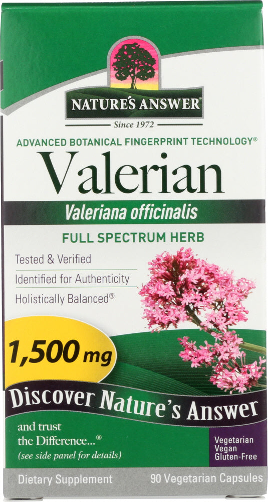 NATURES ANSWER: Valerian Root Herb, 90 cp