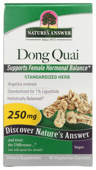 NATURES ANSWER: Dong Quai Root 1% Standardized, 60 vc