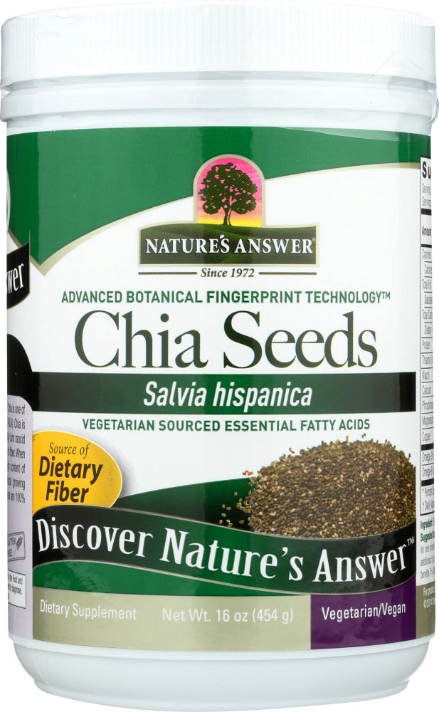 NATURE'S ANSWER: Chia Seeds, 16 oz