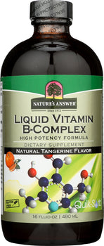 NATURES ANSWER: Liquid Vitamin B Complex, 16 fo