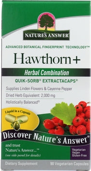 NATURES ANSWER: Liquid Hawthon Complete Capsule, 90 vc