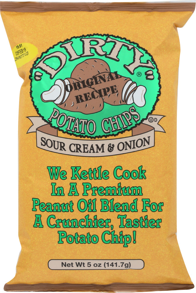 DIRTY POTATO CHIP: Chip Potato Sour Cream & Onion, 5 oz