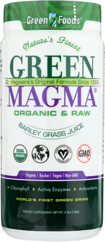 GREEN FOODS: Green Magma Barley Grass Juice Powder, 5.3 oz