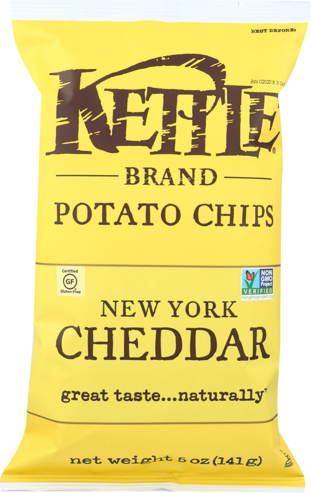 KETTLE BRAND: New York Cheddar Potato Chips, 5 oz