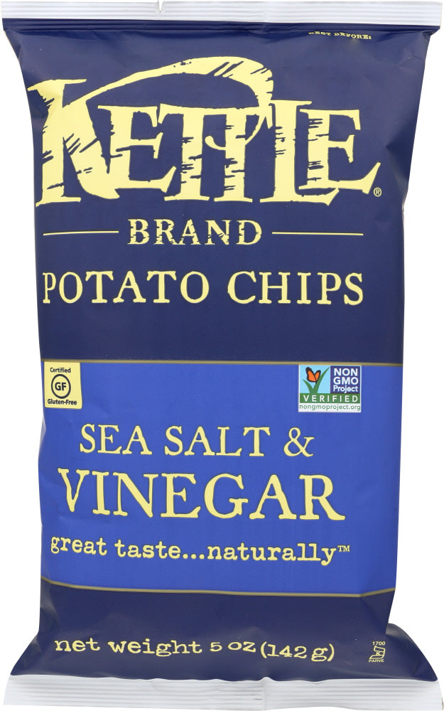 KETTLE BRAND: Potato Chips Sea Salt & Vinegar, 5 oz