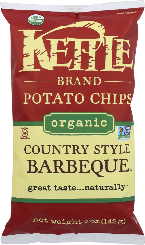 KETTLE BRAND: Organic Potato Chips Country Style Barbeque, 5 oz