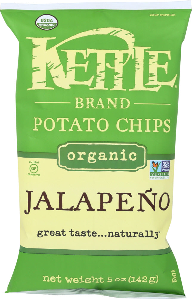 KETTLE BRAND: Organic Potato Chips Jalapeno, 5 oz