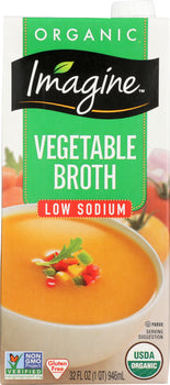 IMAGINE: Organic Low Sodium Vegetable Broth, 32 oz