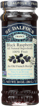 ST DALFOUR: Black Raspberry Fruit Spread, 10 oz