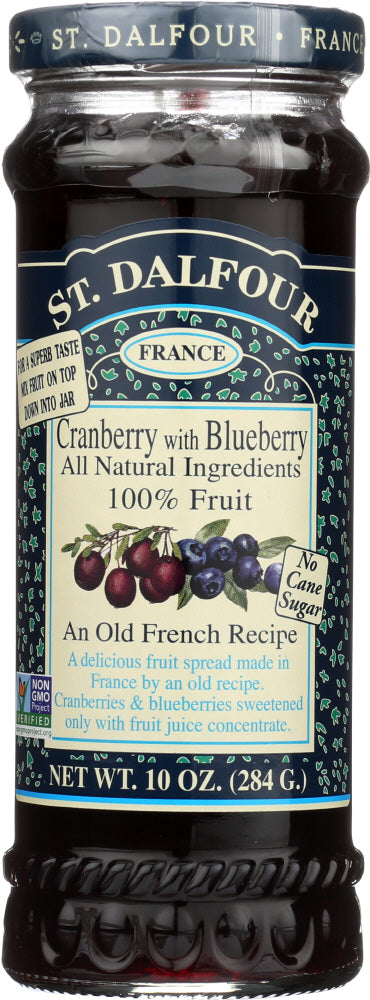 ST DALFOUR: Cranberry With Blueberry, 10 oz