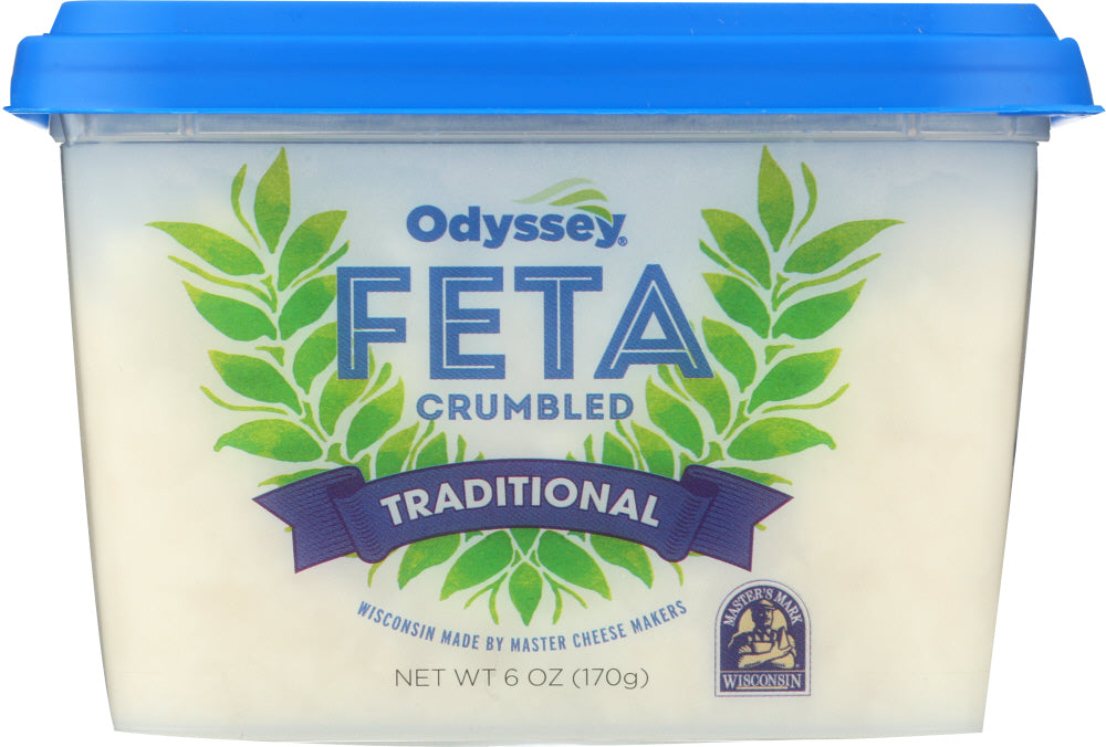 ODYSSEY: Traditional Feta Crumbled Cheese, 6 oz