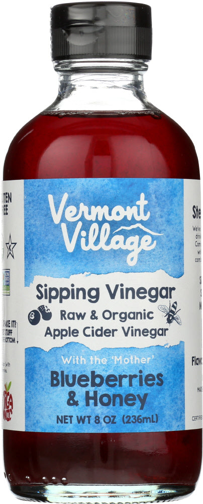 VERMONT VILLAGE: Sipping Vinegar Blueberry & Honey, 8 oz