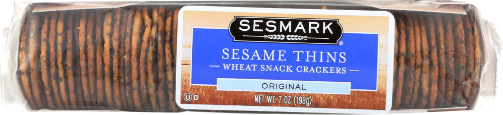 SESMARK: Crackers Thins Sesame Original, 7 oz